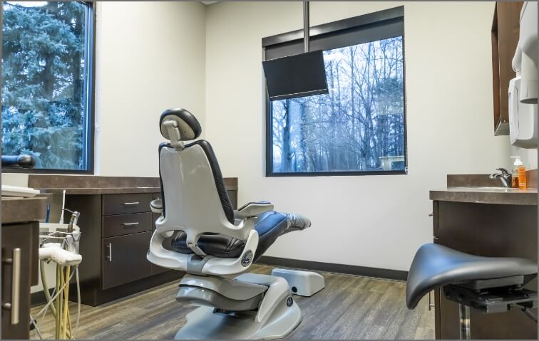 Dental office treatment room