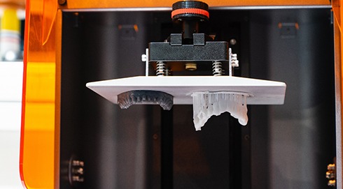 Dental 3D printer creating implant guide in Novi