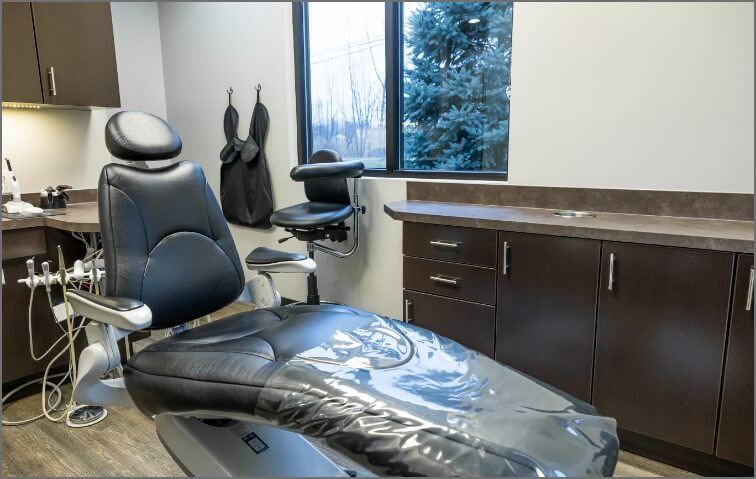 Dental exam chair